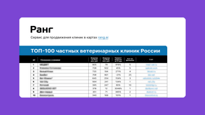 photo of article: ТОП-100 ветеринарных клиник России по выручке